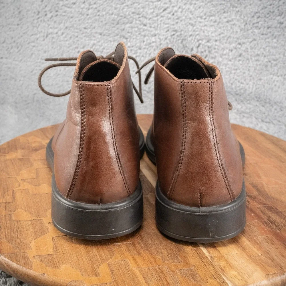 WALLIN & BROS Mr. Albany Brown Leather Lace Up Chukka Boot Size 10‎